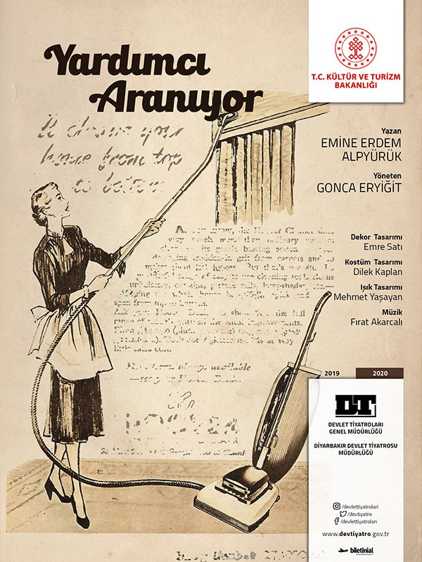 DiyarAjanda's tweet photo. 🎭 YARDIMCI ARANIYOR
DİYARBAKIR DT

🗓️ 2 - 3 - 4  Şubat 🕗 20.00
📌 Orhan Asena Sahnesi 
🎟️ 30₺ İ: 20₺ 
🎫 Biletinial https://t.co/OM9m6Og3tb