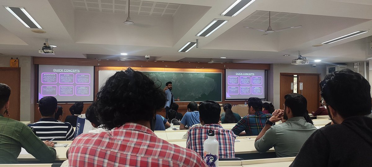 p_parvez's tweet photo. Blessed to have attended a informative workshop on Web 3.0 and Blockchain by @lumoslabsHQ at @ecell_iitb! Learned about the future of decentralized technology and its impact on various industries. Thankyou @kanishkkhurana for an insightful session. #web3 #blockchain #ecelliitb https://t.co/X4YCcaLFtm