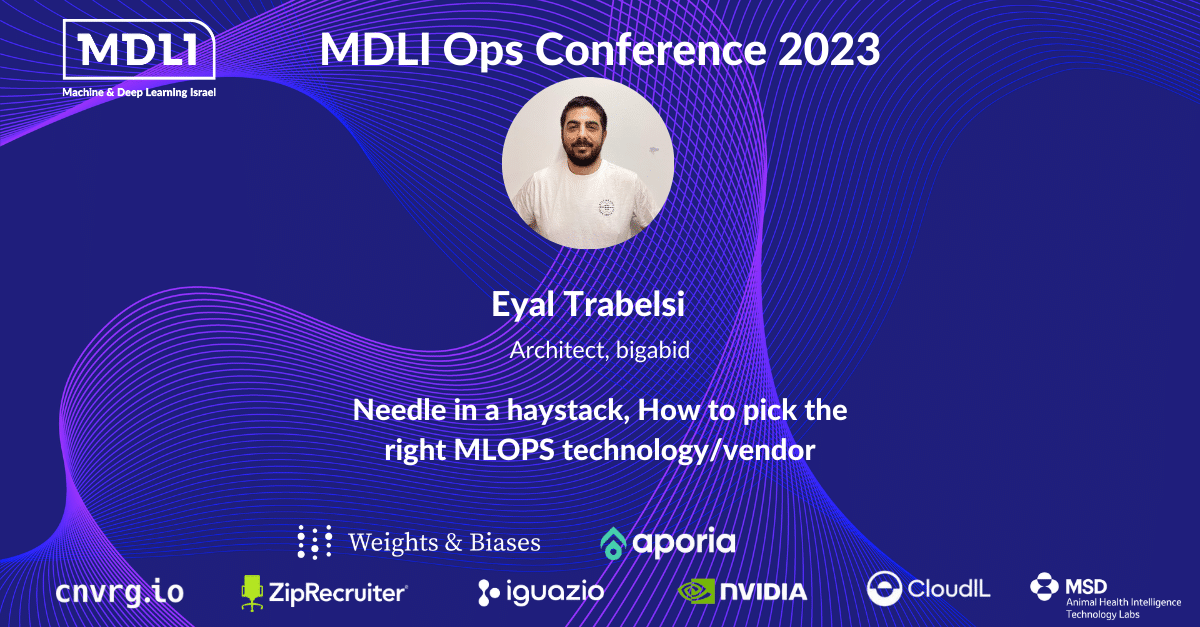 eyaltra's tweet photo. It's truly an honor to be speaking at MDLI OPS Conference on 27/02/2023 🕺. I'll be bringing to the table, a topic that is close to my heart: How to pick the right MLOPS technology and vendor.

I invite everyone to join this event and listen. See you there ✌️! https://t.co/t6xjeNrGgq