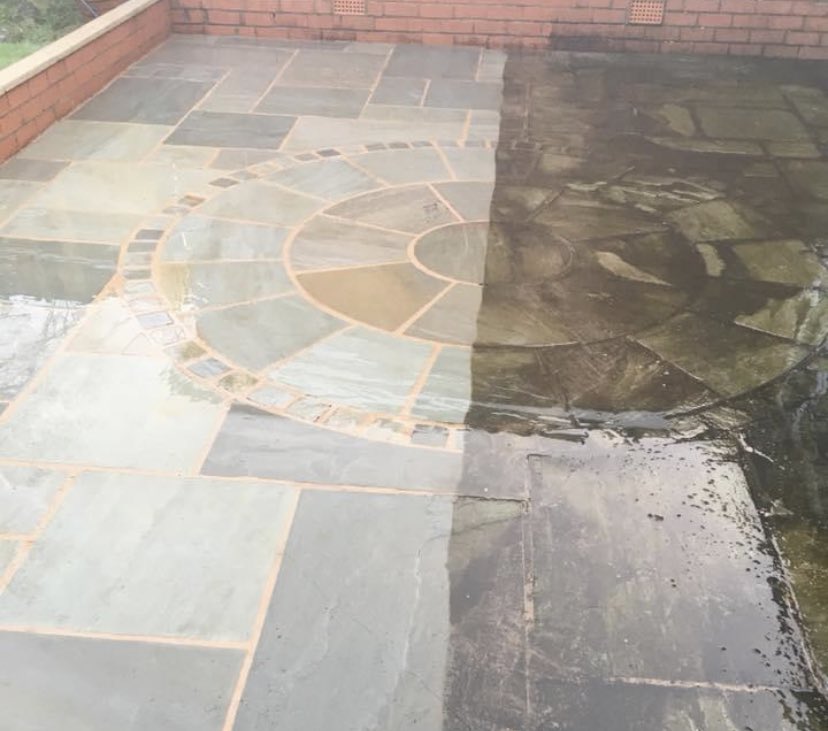 When you power wash a job you did years ago and it still looks great..