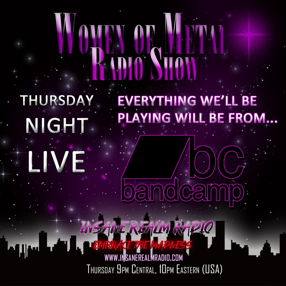 WomenofMetal's tweet photo. Getting caught up adding back shows to @mixcloud here's the 1/12 episode of Women of Metal Radio Show (Thursday Night Live)

https://t.co/KAH5WxMS20 https://t.co/RFVwthSc5K