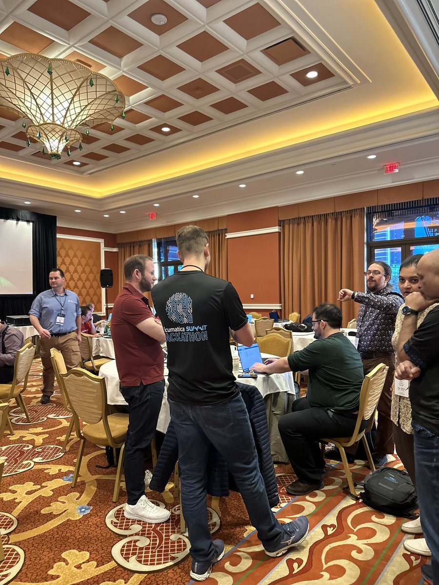 Hackathon Day 2 is off and running! Looking forward to seeing each team’s presentations starting at 12pm today. #AcumaticaSummit