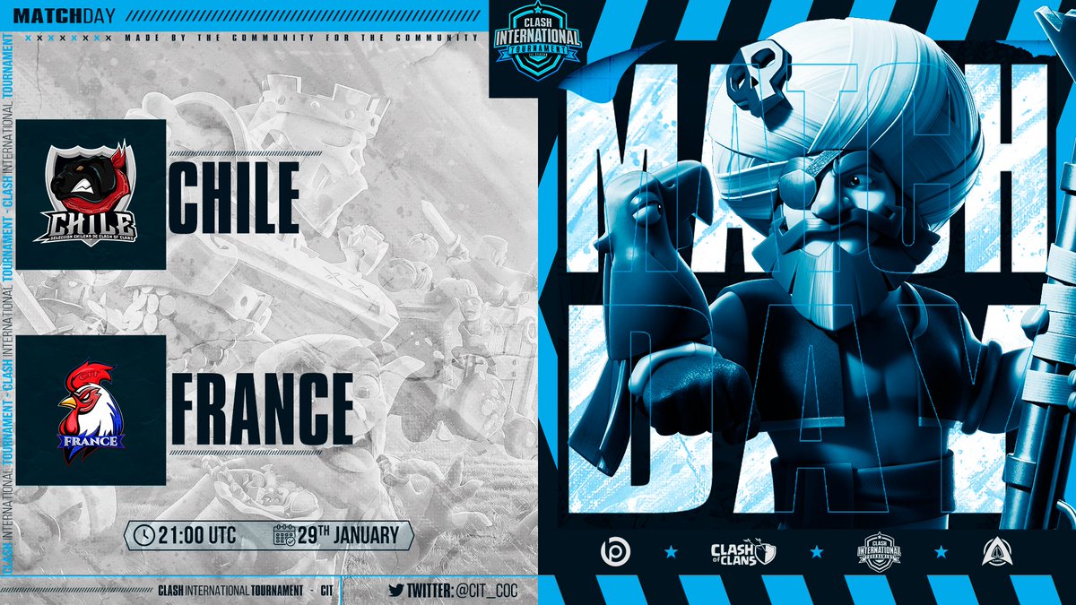 Hoy jugamos la 3ra jornada de CIT, 6pm chile, estaremos mencionando el resultado post guerra, vamos chile!!!!!!!!

transmite
twitch.tv/optimusprimecoc