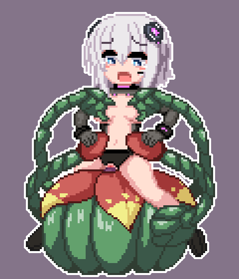 プラントマンのえっちドットアニメの準備が終わった! 