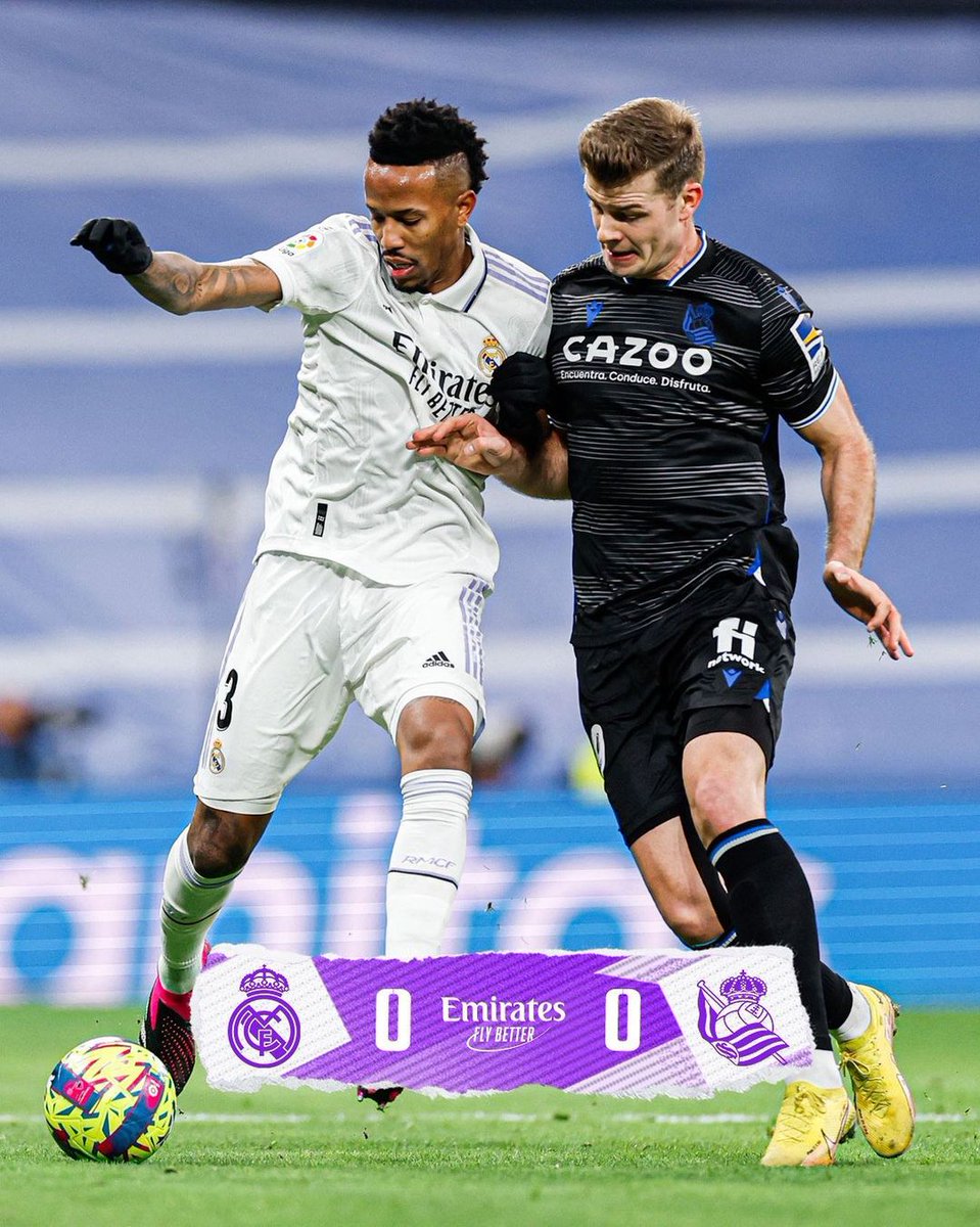 📍 Fim de um bom jogo no Santiago Bernabéu! 0-0.

Real Madrid TROPEÇA e o Barcelona abre 5 pontos na liderança!!! 🇪🇸🏆