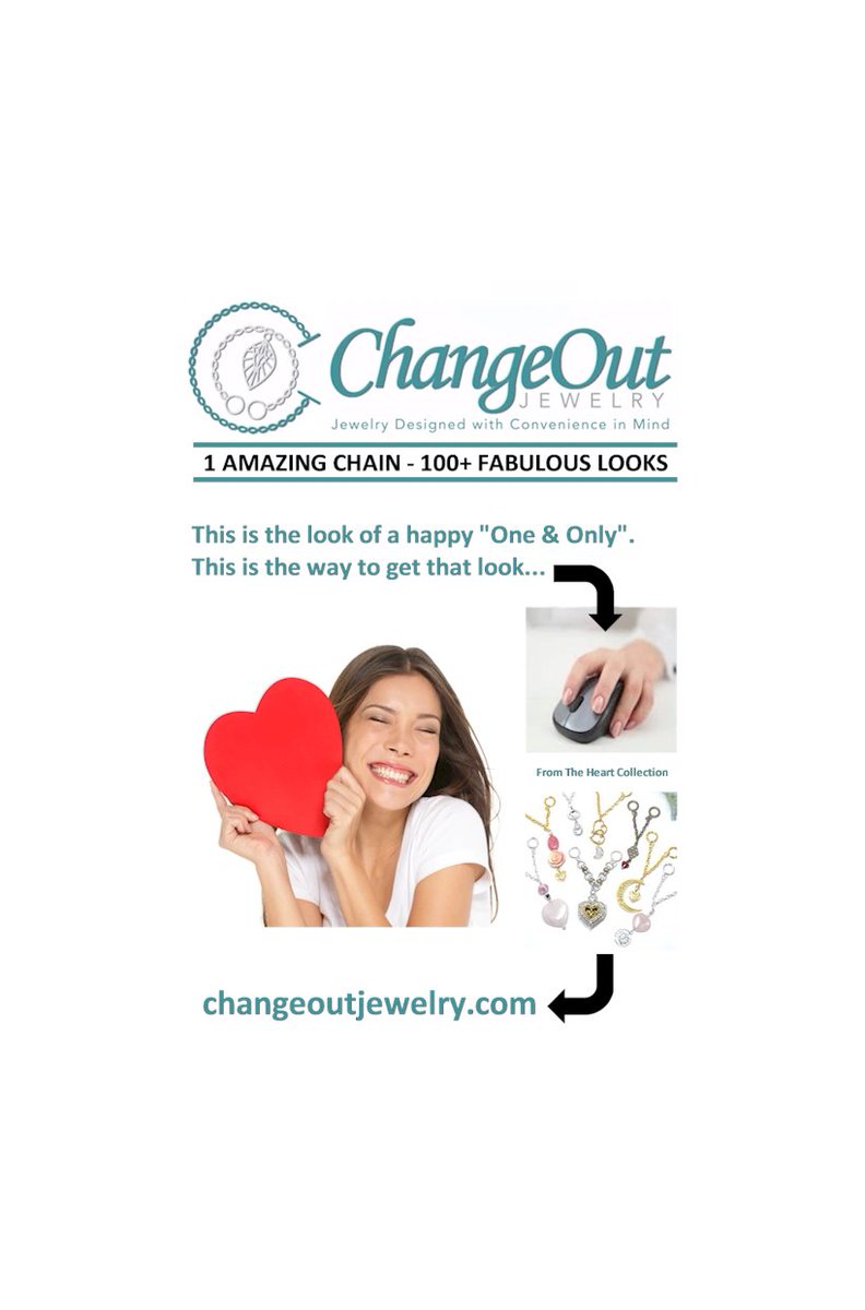 It's so easy to get a great look!  And with 20% off everything in the store, what are you waiting for?  Use Code: BEMINE
changeoutjewelry.com/shop/ols/categ…  #changeoutjewelry #uniquejewelry #valentinegifts #valentinejewelry #heartjewelry #shoplocalabq #lastminutegifts