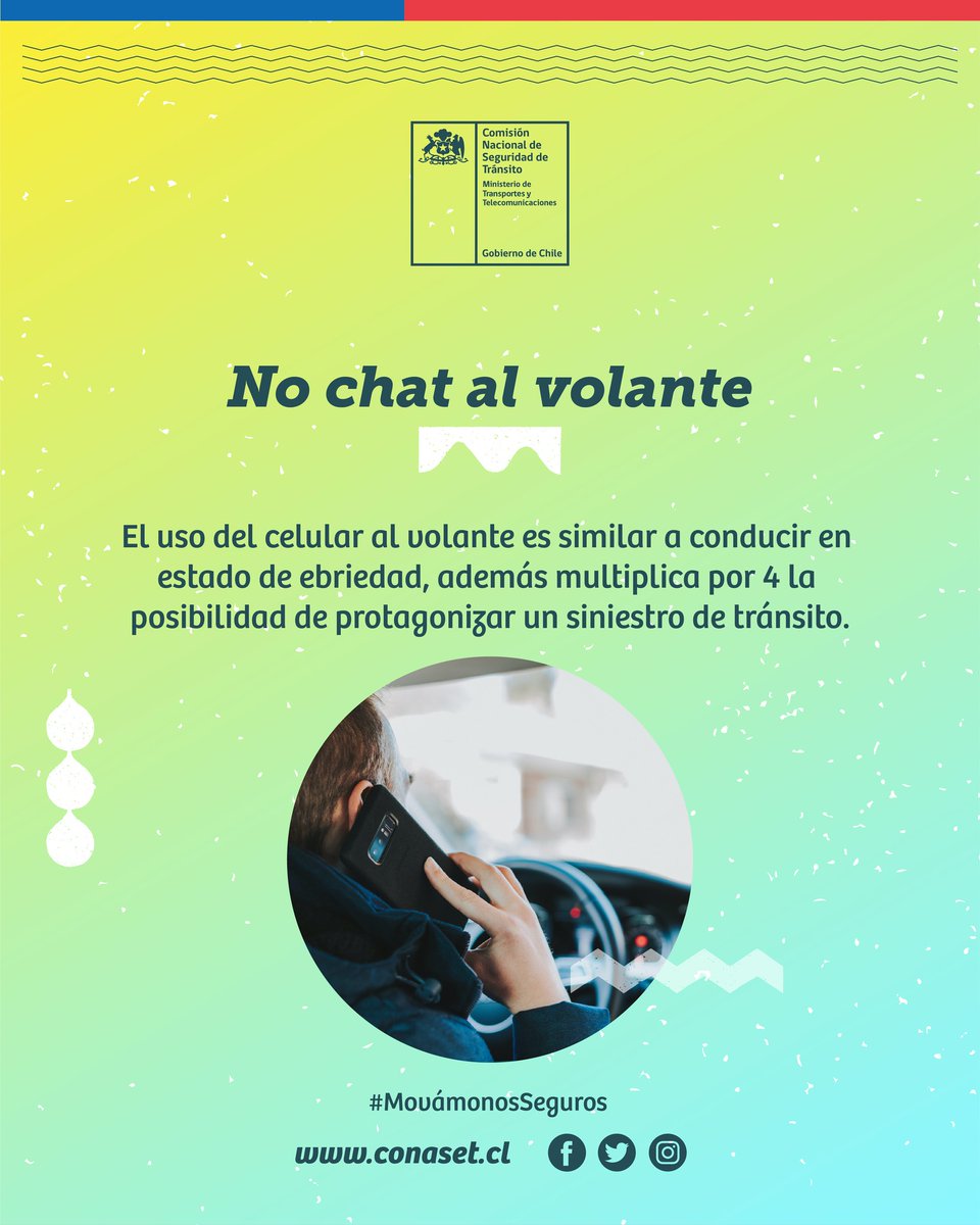 Basta un breve descuido y las consecuencias pueden ser fatales. Si vas a conducir un vehículo motorizado, nunca descuides tus manos del volante y respeta siempre a los usuarios más vulnerables en el tránsito. #MovámonosSeguros