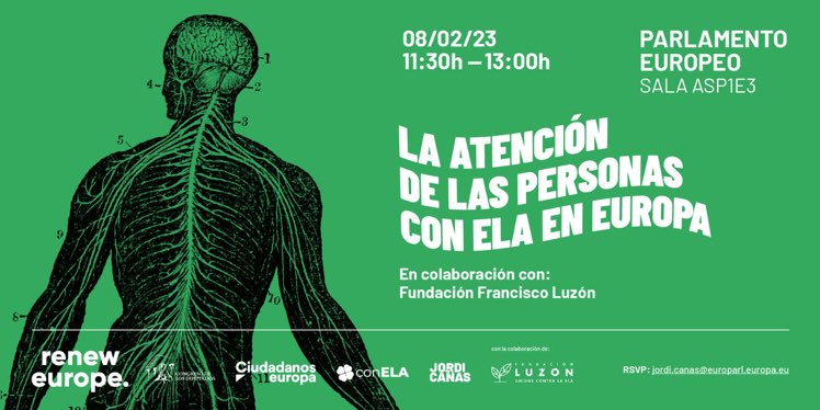 📗 El próximo 8 de febrero presentaremos en <a href="/Europarl_ES/">Parlamento Europeo en España</a> en #Bruselas el informe 'Análisis comparativo de la atención a las personas con esclerosis lateral amiotrófica #ELA en el ámbito europeo'. 

Con <a href="/jordi_canyas/">Jordi Cañas</a> y <a href="/RenewEurope/">Renew Europe</a> 

🔖 Inscríbete aquí: 
docs.google.com/forms/d/e/1FAI…