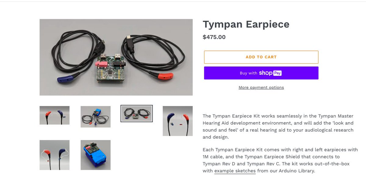 Tympanorg's tweet image. Get your Tympan Earpiece here ->>
shop.tympan.org/products/tympa…
#hearing #hearingaid #hardware #opensource