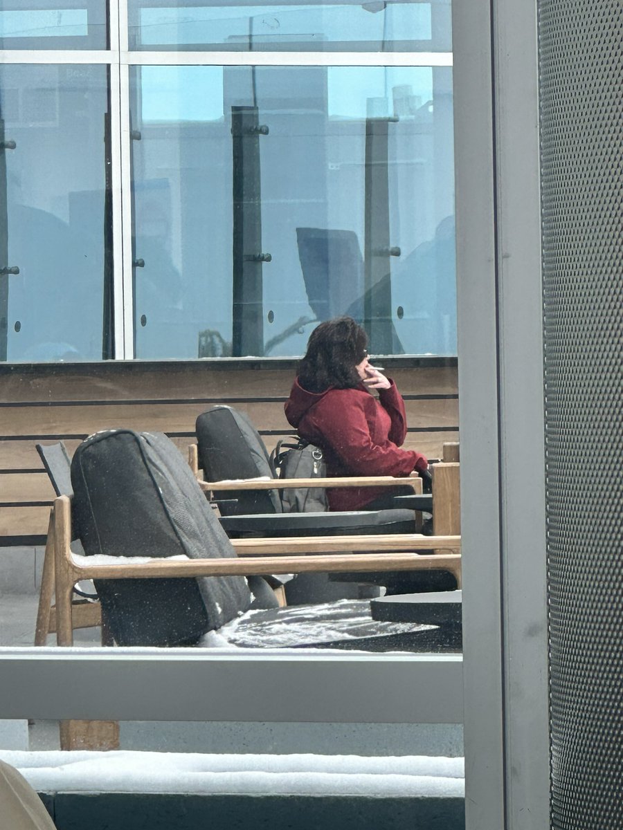 Smoking cigarettes looks pretty fun. It is currently 4 degrees at DIA.