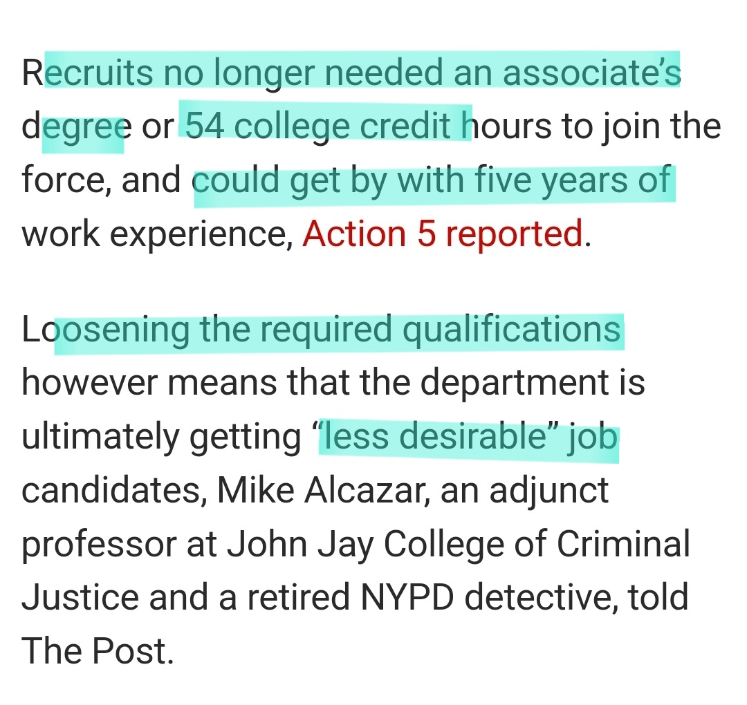 SoyUnDesmadreZ's tweet image. 15,000 #SigningBONUS in 2021 
-Recruits NO longer need an associates degree OR 54 college credit.
-"could get by with" five years of work experience...

Question:
What about the actual training?