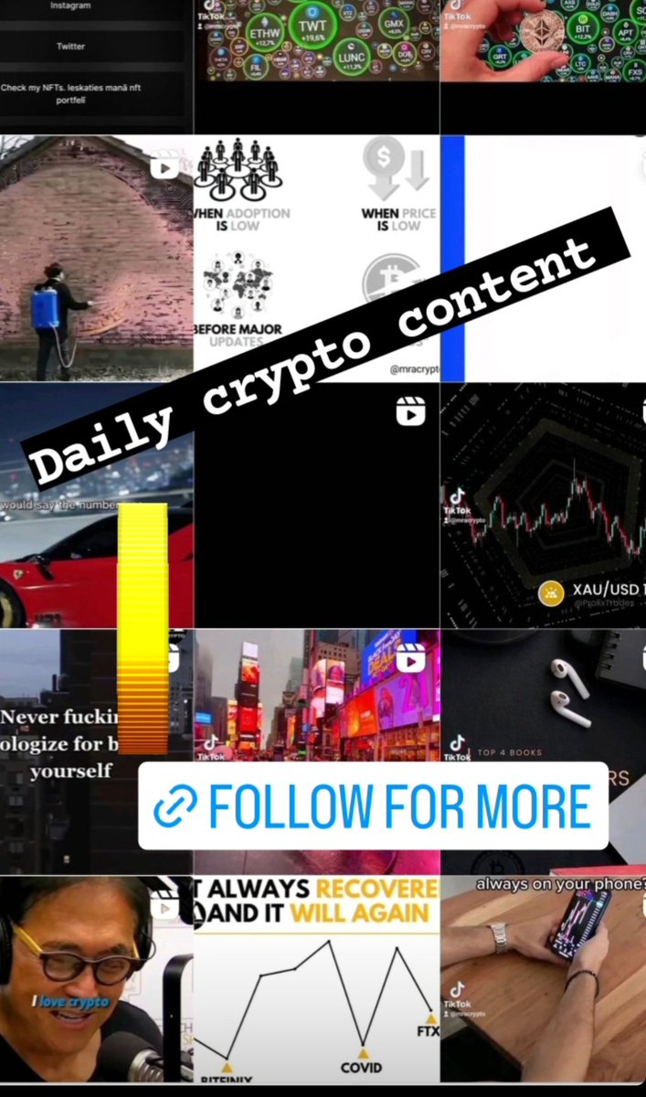 MRACRYPTO_'s tweet image. Daily crypto content . Follow for more 
Link in the bio #cryptocurrencies #crypto #investējis #investing #Bitcoin  #Blockchain #bearmarket #CryptoCommunity #cryptocurrencies #investīcijas  #cryptoinvesting #criptovalūta #Ethereum #NFT #MONEY #Cronos #crofam  #HODL