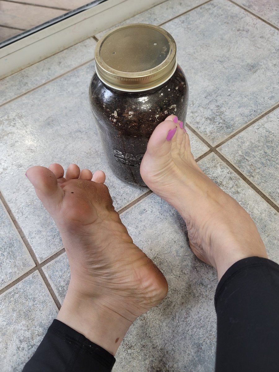 1toe34's tweet image. Apparently my feet don't make everything grow 😁😘