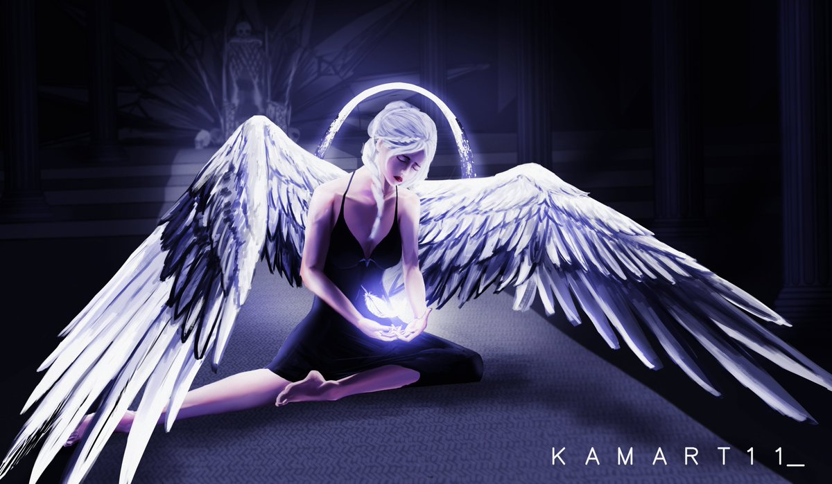 Kamart11_'s tweet photo. Me olvide publicar este dibujo aquí :D 
#art #angel #drawing https://t.co/AYVnJvu9GK