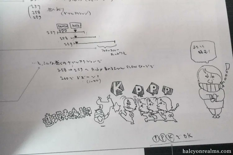 Mamoru Oshii even sketched out a caricature of the Virtua Fighter game character ( Lau Chan ) performing the attack for the animator's reference; this can be found in the Ghost In The Shell genga art book - https://t.co/4rXLLv7bUm 