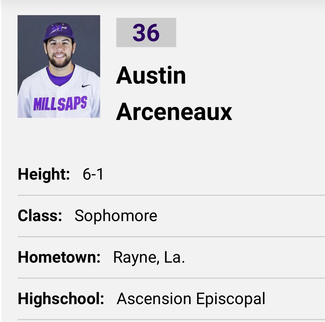 Good Luck on the Upcoming Season to 2019 Ascension Episcopal Blue Gator Baseball Alumni Austin Arceneaux GATORUP!!! <a href="/arceneauxaustin/">Austin Arceneaux</a> <a href="/blue_gators/">AscensionBlueGators</a> <a href="/LSQUARED33/">Lonny  Landry</a>