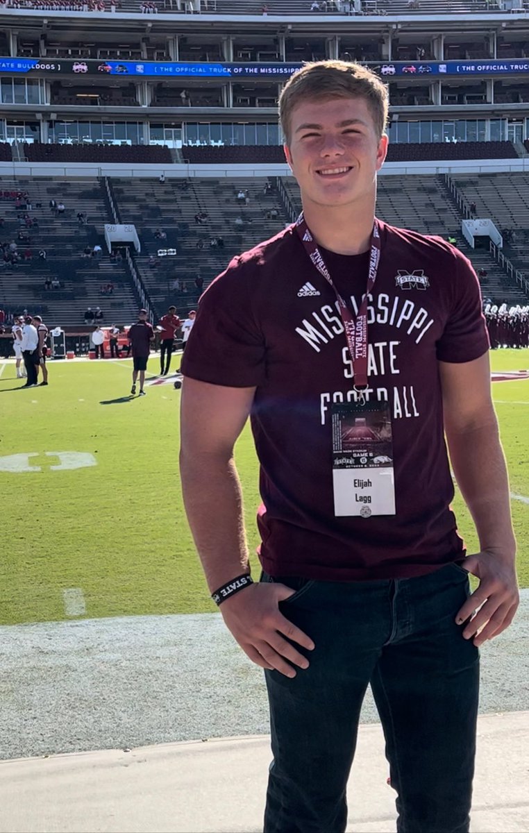 ElijahLagg's tweet photo. Thankful to be given the opportunity to be a PWO TE @HailStateFB @CoachZachArnett @CoachM_Schmidt @RGibsonMSU @HailState @CoachHopson @carson_cramer @BryanlaggMy @BarryLagg  @MHHSFBall https://t.co/RFspSIGAtH