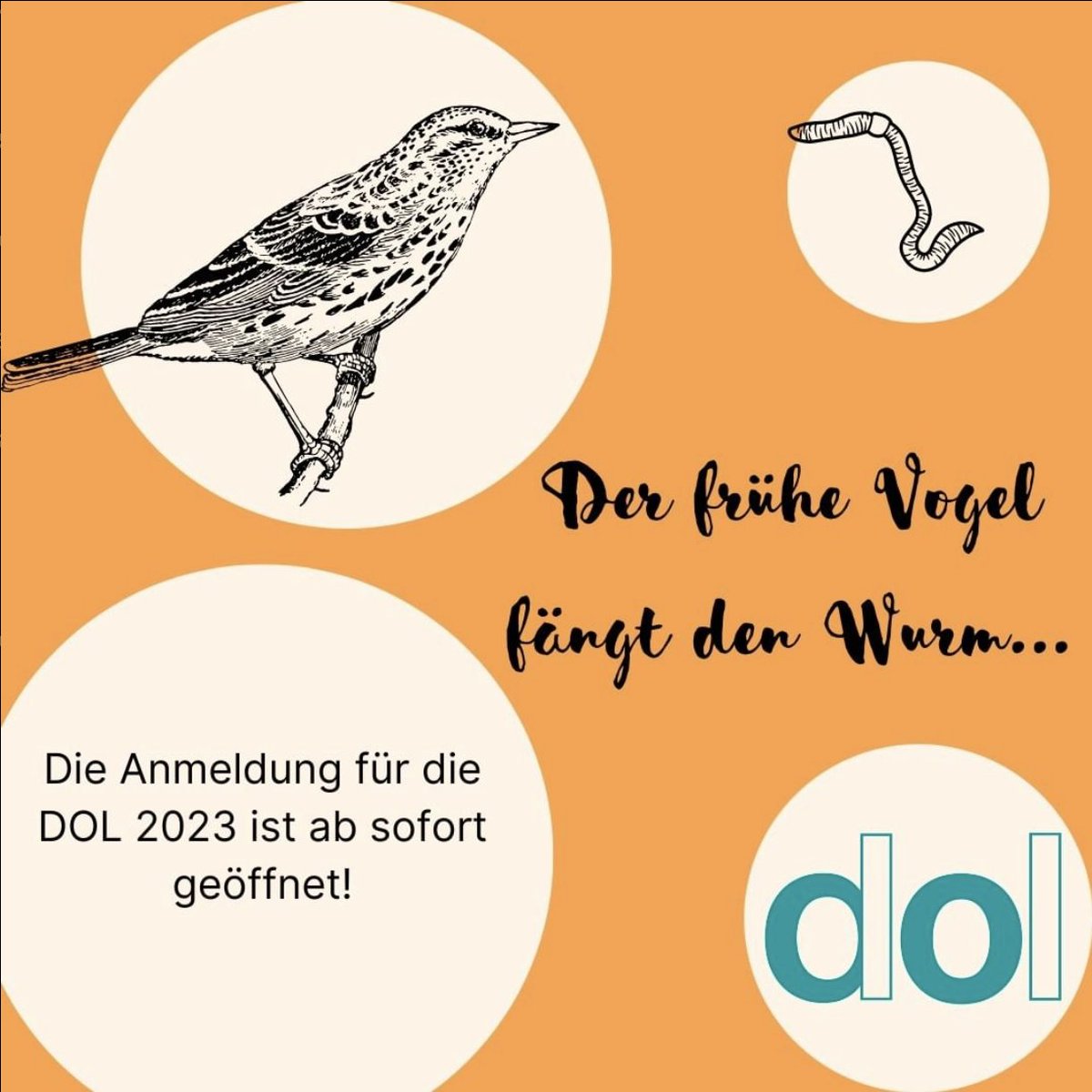 Die Anmeldung für die DOL 2023 ist ab sofort geöffnet! Ihr könnt die Anmeldedaten auf unserer Homepage finden: