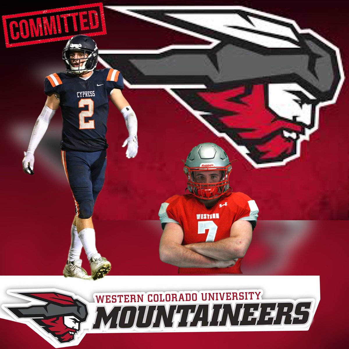 Trevor Monteleone (@monteleonetrev) on Twitter photo I’m honored to join <a href="/MountaineerFB/">Western Colorado Football</a> and appreciate the opportunity. Thank you to my family and coaches for all the help and support. <a href="/Coach_Feldman/">Rick Feldman</a> Coach Crooks <a href="/jweb31/">John Weber</a> <a href="/AdamWilk58/">Adam Wilk</a> <a href="/CoachEfValdez/">Coach Efrain Valdez</a> <a href="/Jas_Bains_12/">Jas Bains</a> <a href="/JGonzo_24/">John Gonzales</a> <a href="/tauer34/">Coach Auer</a> <a href="/CoachMcFadden/">Ryan McFadden</a> <a href="/CoachJVG/">Jake Van Groll</a> <a href="/joemclain13/">Coach Joe McLain</a> <a href="/CypressHSFB/">Cypress High School Football</a> I’m honored to join <a href="/MountaineerFB/">Western Colorado Football</a> and appreciate the opportunity. Thank you to my family and coaches for all the help and support. <a href="/Coach_Feldman/">Rick Feldman</a> Coach Crooks <a href="/jweb31/">John Weber</a> <a href="/AdamWilk58/">Adam Wilk</a> <a href="/CoachEfValdez/">Coach Efrain Valdez</a> <a href="/Jas_Bains_12/">Jas Bains</a> <a href="/JGonzo_24/">John Gonzales</a> <a href="/tauer34/">Coach Auer</a> <a href="/CoachMcFadden/">Ryan McFadden</a> <a href="/CoachJVG/">Jake Van Groll</a> <a href="/joemclain13/">Coach Joe McLain</a> <a href="/CypressHSFB/">Cypress High School Football</a>