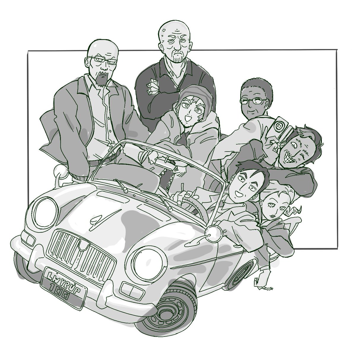 tocartss's tweet image. when your circle small but y’all crazy!!!!  #breakingbad #mobpsycho100 #mp100