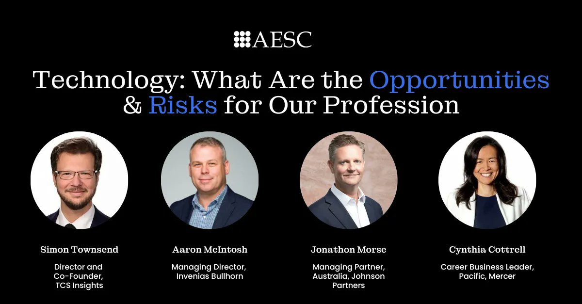 Join us in a discussion about how technology has changed the search process, cybersecurity concerns, the rise of AI, and more at the Feb. 10 Australia Forum. 

#forum #executivesearch #newzealand

Register now: buff.ly/3h4MfkV