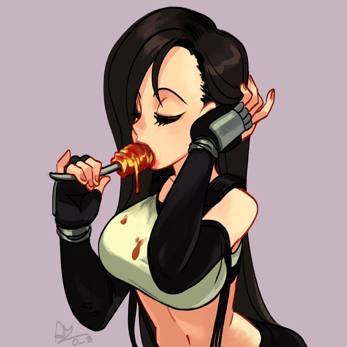 「Was requested to repost this !#Tifa 」|o_8 Alex Ahadのイラスト