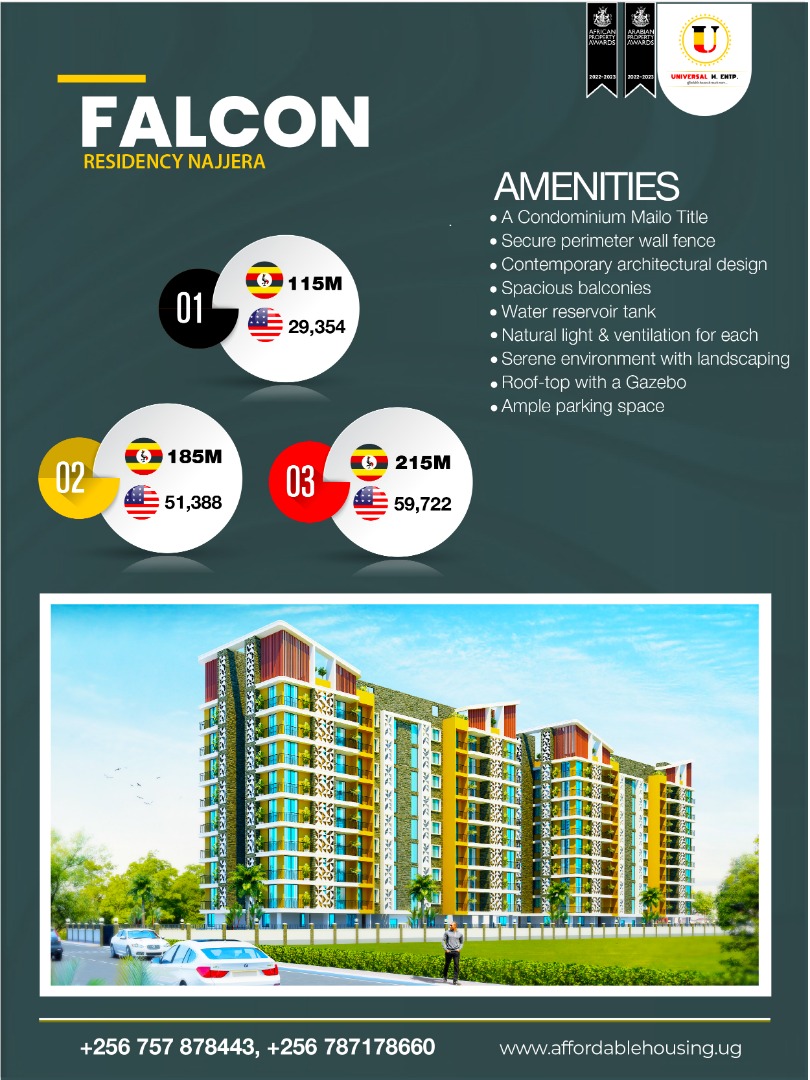 universalentp53's tweet photo. Falcon Estates Najeera from as low as 115M with aswimming pool, gym among others. Book with only 5M and enjoy a 24 months payment plan. https://t.co/j688SklZUu