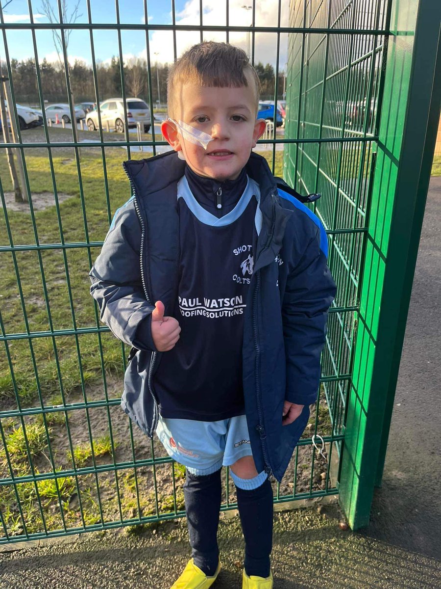 Jack has a stoma bag and is NG tube fed. He doesn’t let his disabilities stop him from playing the game he loves. He plays with a smile on his face. He is waiting for more surgery to help prevent the daily prolapse. Jack shows us all to never give up and to always smile.