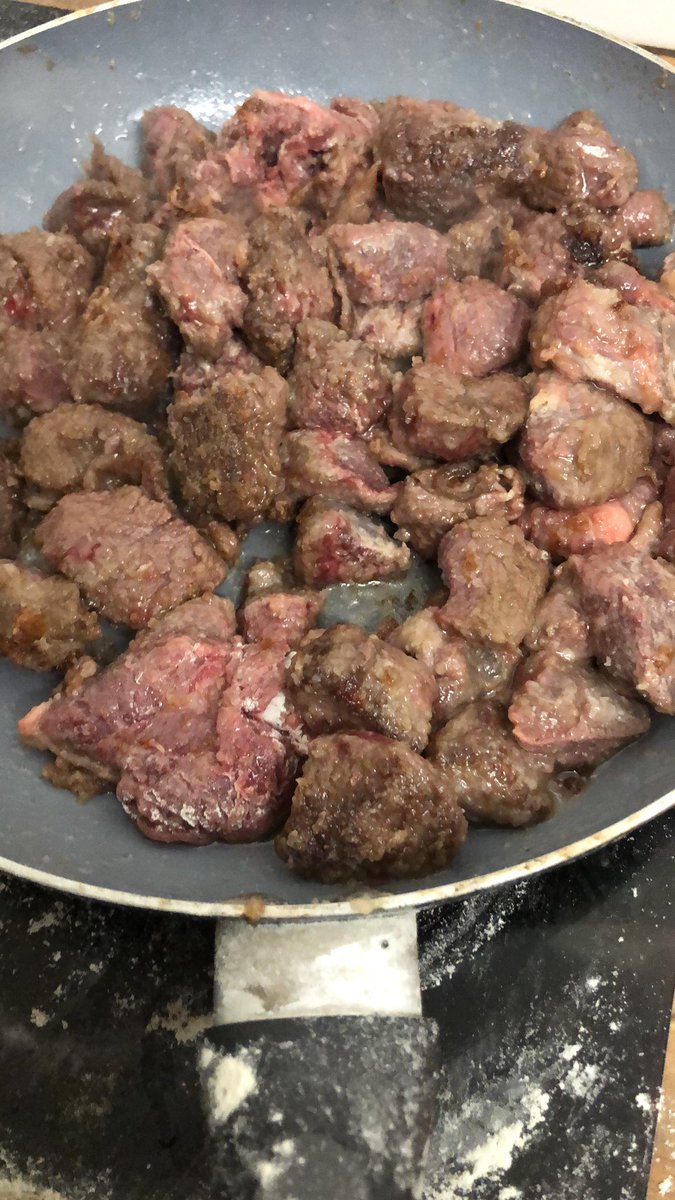 grj243's tweet photo. Caution ⚠️ Keeper in the kitchen! 

Onto day 44 and some #venison #stew for the #team for supper tomorrow night after Day 1 of #Keepersday 😋😋 https://t.co/gosb3aqmdI