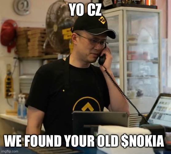 NokiaTokenERC's tweet photo. @cz_binance @LeBinanceFR We found it CZ $NOKIA https://t.co/opivPqlVJw