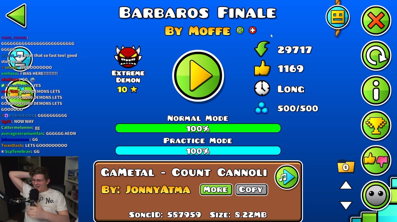 AeonAir Becomes First Geometry Dash Player To Beat 1000 Demons In A Month