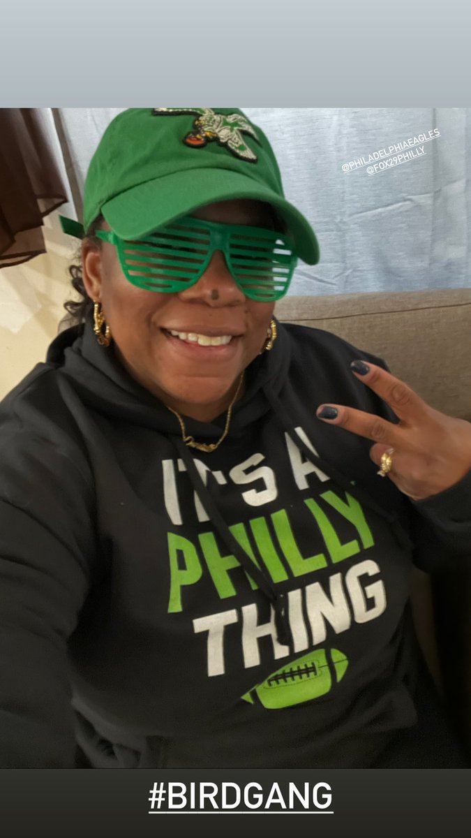 Let’s go <a href="/Eagles/">Philadelphia Eagles</a> !! #BirdGang <a href="/FOX29philly/">FOX 29</a> #Eagles #GameDay