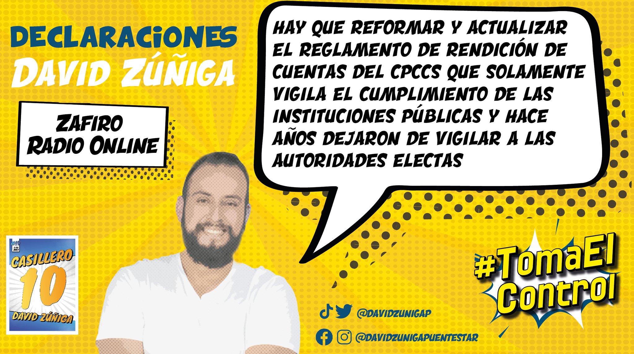 David Zúñiga on Twitter "Entrevista Hay que reformar el reglamento de