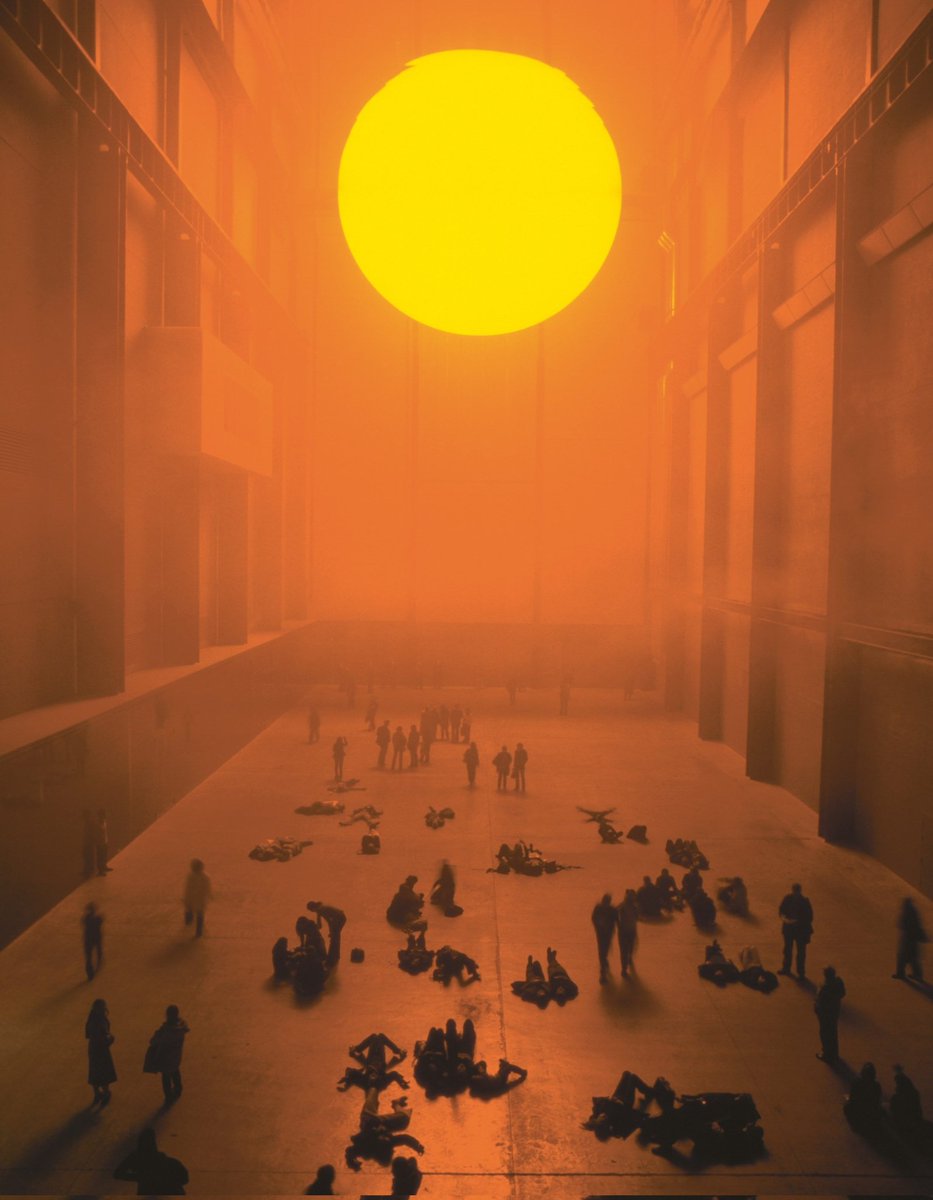 Si alguien os dice que el arte contemporáneo es malo y que no emociona, le enseñáis esta instalación de Olafur Eliasson en la sala de turbinas de la Tate Modern de Londres.