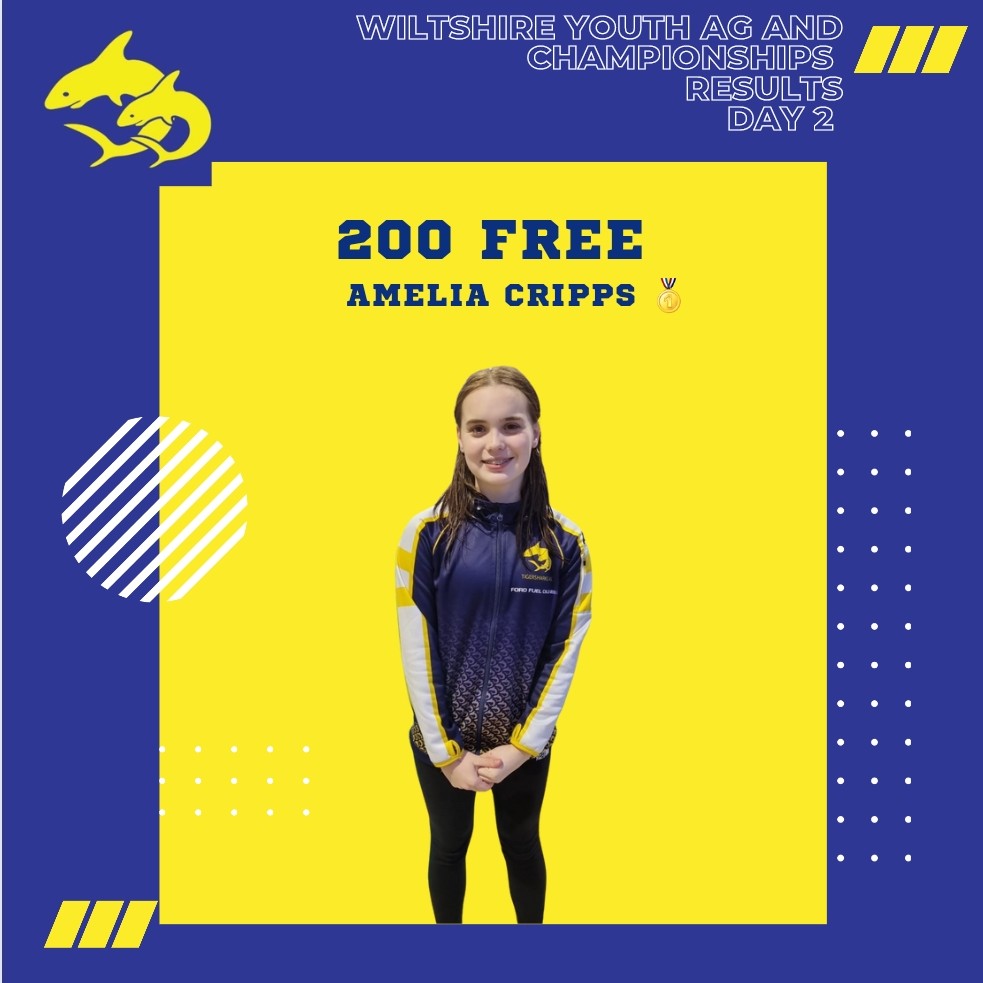 Tigersharks_ASC's tweet photo. 200 Free results ⤵️

Brilliant end to day 2️⃣

Congratulations to our AG medalists 🎉 

Junior Championship 🏆
Amelia Cripps 1st
Patrick Probyn 5th

Championship 🏆 
Amelia Cripps 3rd
James Trevithick 4th

#tigersharksasc #counties23 #wiltshireswimming https://t.co/xKlKm6CJLO