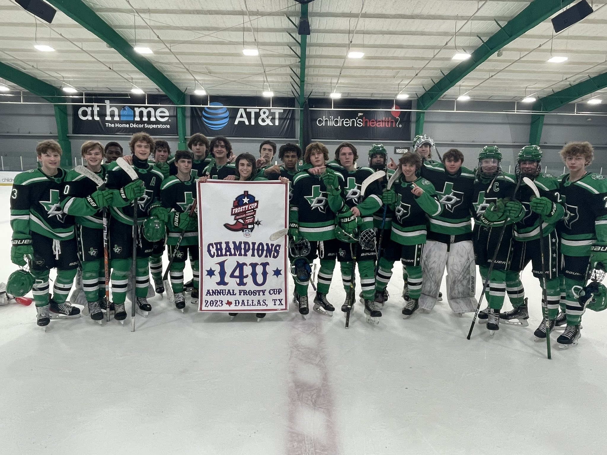 Dallas Stars Elite on Twitter "14U—USHL Frosty Cup 2023 Champions! 🖤💚 gostarselite elitedna 