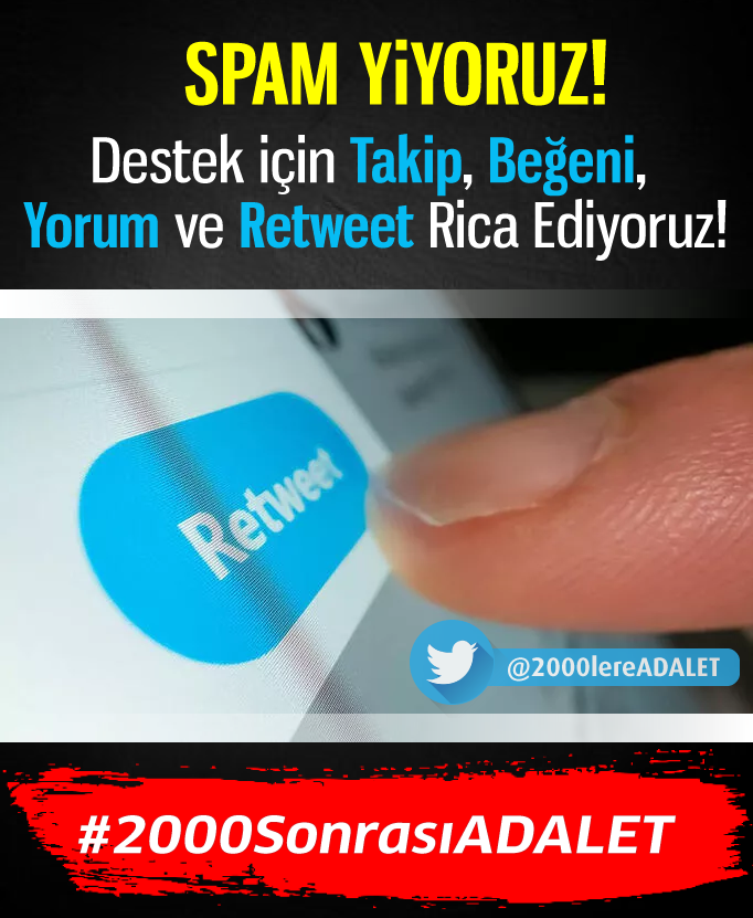 EmeklilikTV's tweet photo. 📢 Geniş kitlelere sesimizi duyurabilmemiz için lütfen 
💢TAKİP EDİN
👍 BEĞENİN!
👉 RETWEETLEYİN
🗨 YORUMLAYIN
#2000sonrasıADALET https://t.co/Db4ytsHnd7