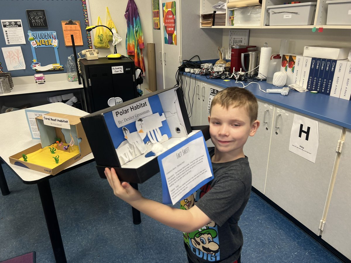 1st-grade GT students did a phenomenal job presenting their habitat projects. Love how creative their animals were!🤩 <a href="/McQueeneyESISD/">McQueeney Elementary</a> <a href="/sarah_klesel/">Sarah Klesel</a>