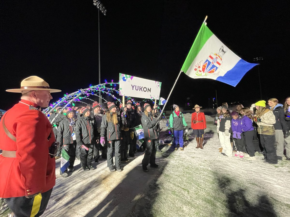 MatisseHarvey's tweet photo. Ça y est. Les 26e Jeux d’hiver de l’Arctique sont officiellement lancés dans la région de Wood Buffalo, en Alberta. Huit délégations représentant environ 2000 participants sont réunis jusqu’à samedi pour cette grande compétition du Nord circumpolaire. #JHA2023 #AWG2023 https://t.co/9fSjWSGt1j