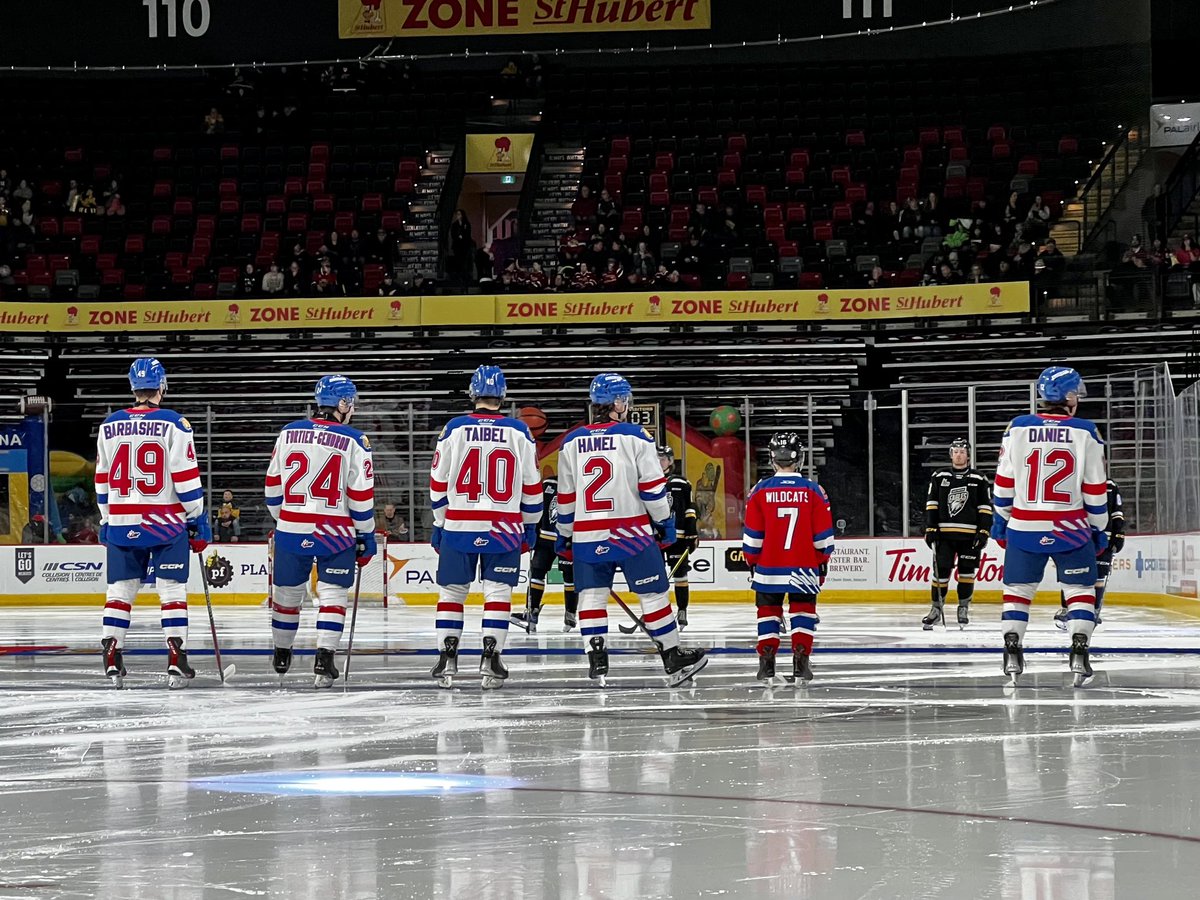MonctonPlayer's tweet image. 9 year old William took time out from his busy @TimHortons #Timbit weekend to join the @monctonwildcats as their #7thMan on the blue line. Great job today William! #DefendTheDen #GoCatsGo