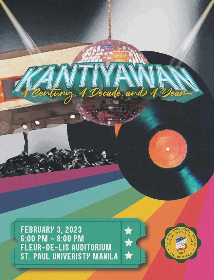 ThePaulSPUM's tweet photo. LOOK: SPU Manila brings back the annual Kantiyawan event on this year's #UniversityWeek with the theme "A Century, A Decade, and A Year."
It set to happen on Friday, February 3 at the university's Fleur-de-lis Theatre. Doors open at 6pm.
#SPUMUniversityWeek2023
#SPUManila https://t.co/bh74ZxQo7h