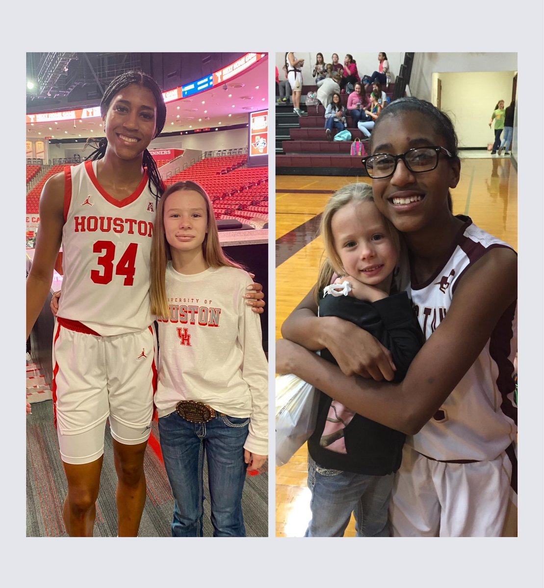 So excited to watch Kamryn play today! I’m so blessed to have taught her and she has had a huge impact on my daughter! Coogs for the win!