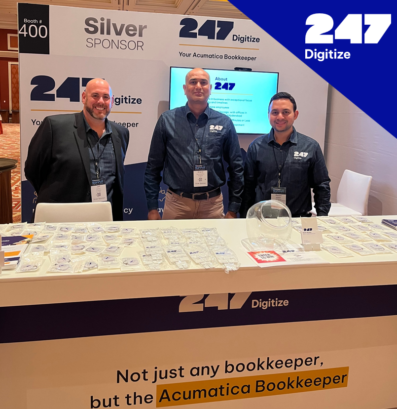 247Digitize's tweet photo. The Acumatica Summit 2023 is here! Come talk to our team at booth 400, we'll be happy to tell you how 247Digitize can help you use Acumatica Bookkeeping Solutions to their full potential. #247Digitize #AcumaticaSummit2023 https://t.co/YlmGe1aCMY