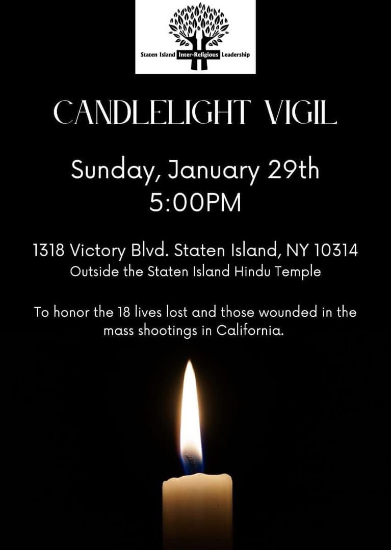 TeamPerk_SI61's tweet photo. Tonight I joined the Staten Island Inter-Religous Leadership and neighbors for a vigil commemorating the mass shooting that occurred in Monterey Park, California. The gunman killed eleven people and injured nine others. We mourn them and Tyre Nicholas as our hearts break again. https://t.co/5bjFlPsOJ4