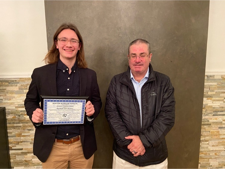 SalisburySchool's tweet photo. Congratulations to SHS girls soccer coach Rick Babyak for being inducted into the L.V. Soccer Hall of Fame. Congrats also to SHS soccer scholar athletes Jackson Kramp &amp; Hannah Kamp. BS coach Mark Allinson &amp; asst. girls coach Victor DeOliveira attended the banquet. 
#yoursalisbury https://t.co/hbud2u5Nr3