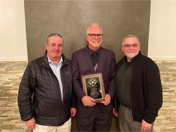 SalisburySchool's tweet photo. Congratulations to SHS girls soccer coach Rick Babyak for being inducted into the L.V. Soccer Hall of Fame. Congrats also to SHS soccer scholar athletes Jackson Kramp &amp; Hannah Kamp. BS coach Mark Allinson &amp; asst. girls coach Victor DeOliveira attended the banquet. 
#yoursalisbury https://t.co/hbud2u5Nr3