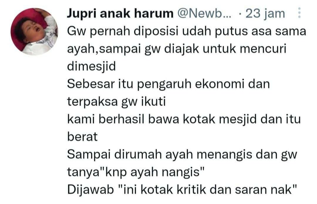 SahabatMu75's tweet photo. Assalamualaikum, 
curhat pagi 😂 https://t.co/vJ5cLn4Mt2