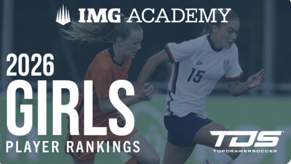 ImYouthSoccer's tweet photo. Updated IMG Top Club Soccer Players: Girls 2026 61-90 https://t.co/4UHMQfW22r ->@maren_swan @kenziestearns22 @MiaWiele @marlee_raymond @RhiannonMahon @PeytonTrayer
@AmeliaBourke0 @ZMalinoski7 @CanadaReese @ryliehurst @SloanePopov7 @evaforsterr #ECNL #GirlsAcademy https://t.co/pgPnvC9rs0
