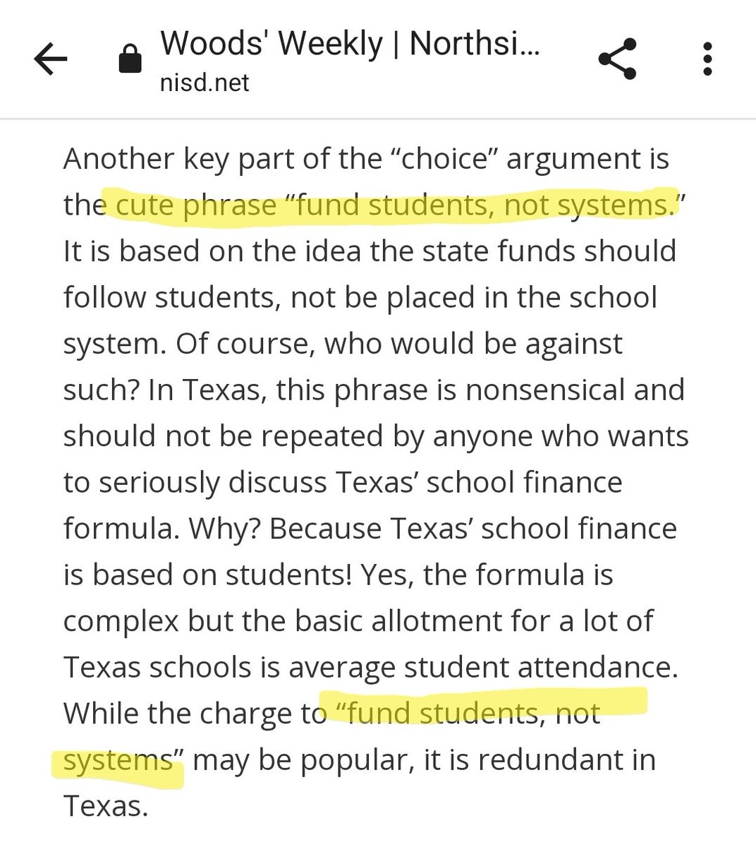 LOL this Texas superintendent must be upset that I exposed his district for apparently unlawfully pressuring employees to vote for a bond.

The district is now under investigation for this pressure.

He makes over $350k a year &amp; 3 months ago announced he will retire

It's afraid.