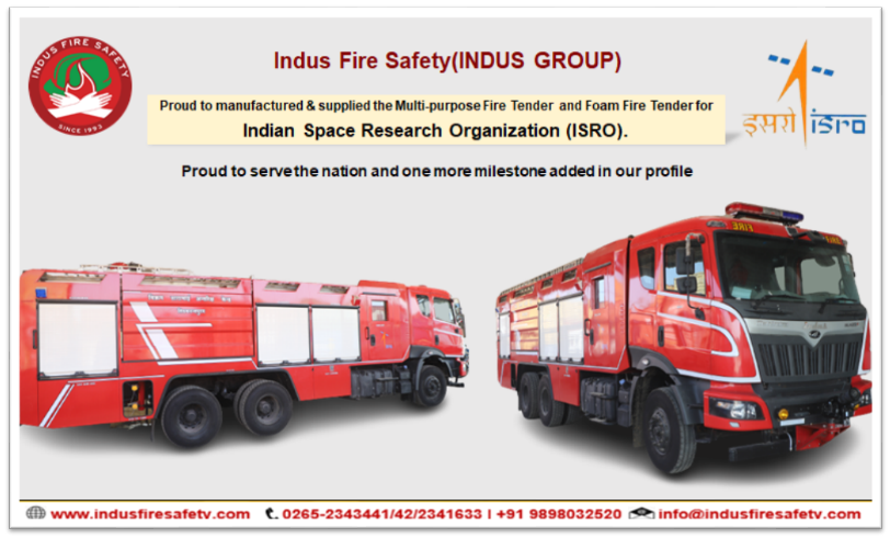 FireIndus's tweet photo. Indus Fire Safety(Indus Group) is pleased to announce that we have fabricated and supplied Multi-purpose fire and Foam fire tenders to space agency of India 'ISRO'.
Serving the nation is an honor for us.
#isroindia #isro #indusgroup #indusfiresafety #fabrication #firetender. https://t.co/DizeVmWzkr